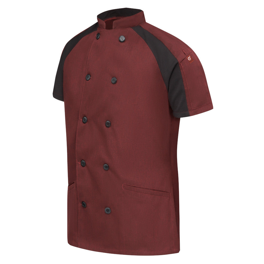 Bata para chef con OilBlok Airflow Raglan para Mujer Red Kap 051W