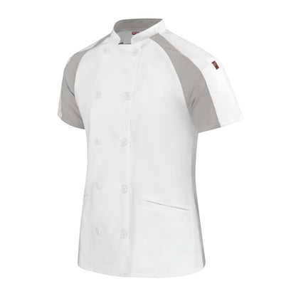 Bata para chef con OilBlok Airflow Raglan para Mujer Red Kap 051W