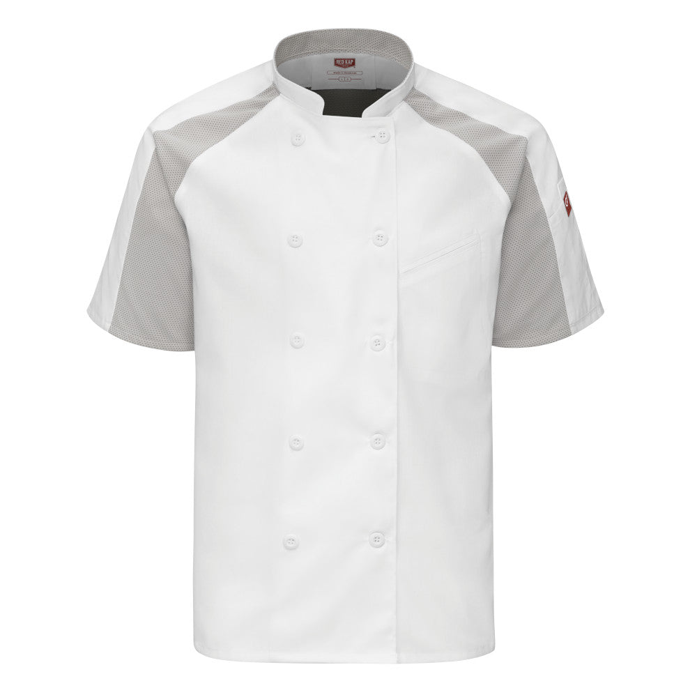 Bata para chef con OilBlok Airflow Raglan para Hombre Red Kap 052M