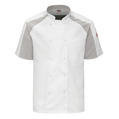 Bata para chef con OilBlok Airflow Raglan para Hombre Red Kap 052M